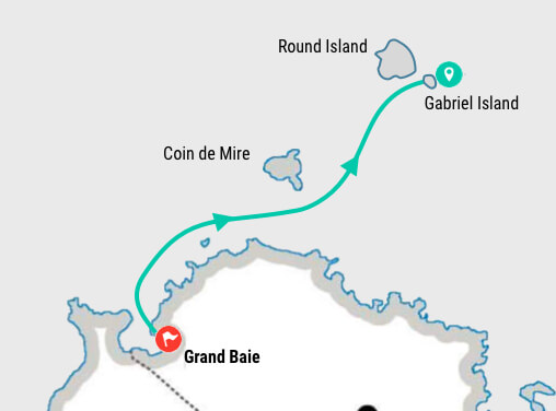 Gabriel island map